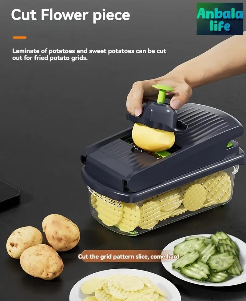 Multifunctional Vegetable Chopper, Garlic Chopper, Onion Potato Grater,Vegetable Cutting Machine,Kitchen Accessories Utensils