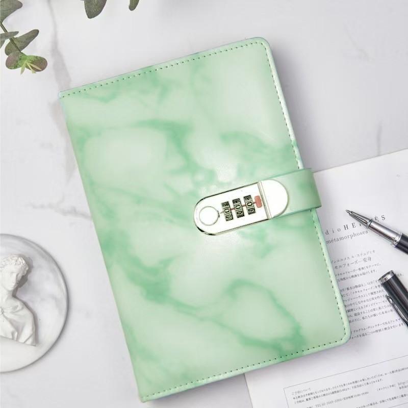 Locked Diary Notebook for Students, Simple European Vintage Password Journal, Privacy Protection, Cross-Border Design, Retro Hand Account Book