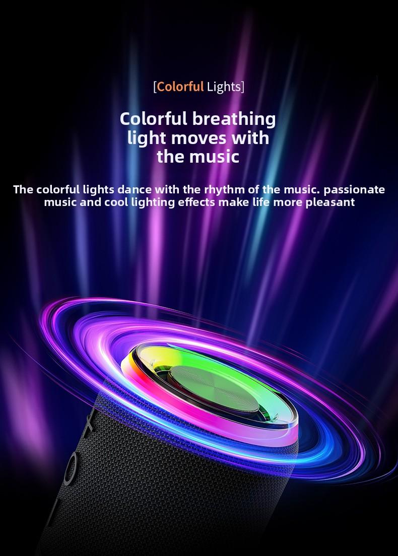 Popular Magnetic 2-in-1 Detachable Portable Bluetooth Speaker RGB Fabric Mini Speaker
