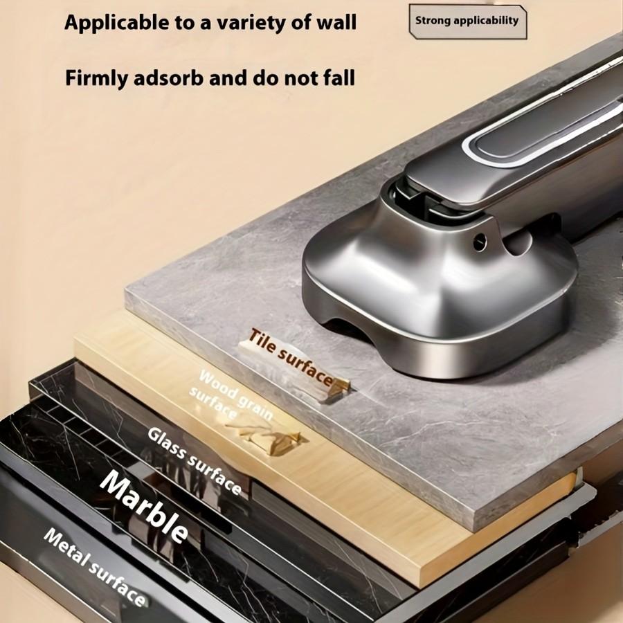 Adjustable Foldable Wall-Mounted Clothes Rack, Invisible Hanging Rod for Indoor/outdoor Use, Anti-Wind Suction Cup Design