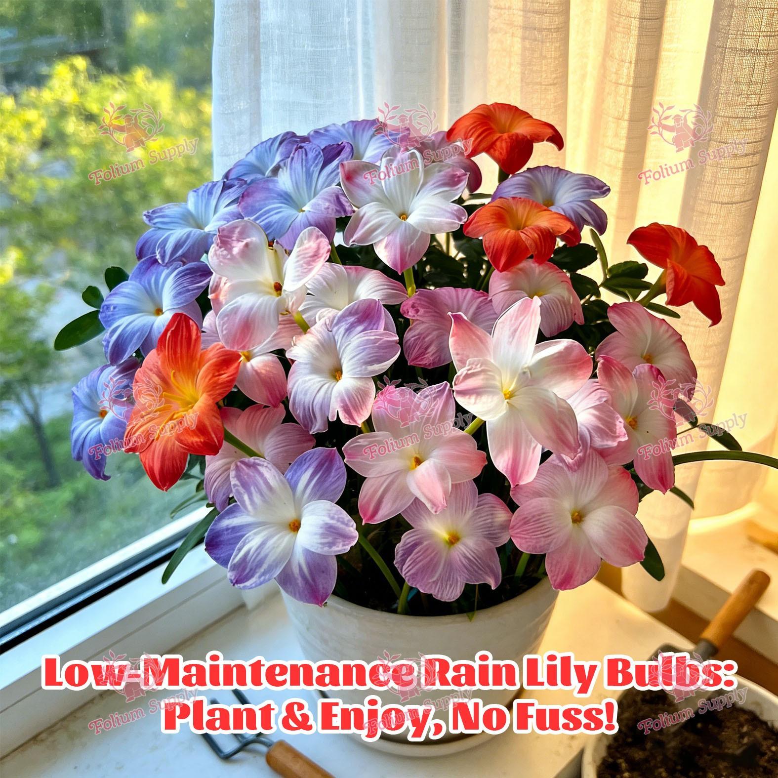 High-quality rain lily, colorful flowers, cost-effective, suitable for novice planting lazy bulb flowers, suitable for spring, summer and autumn, easy to cultivate, very suitable for outdoor planting in flower beds, gardens and outdoor areas