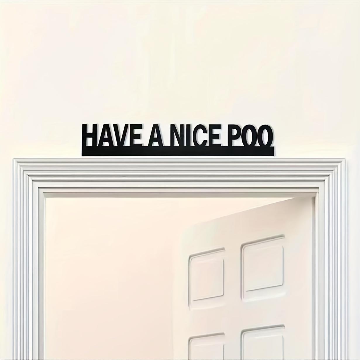 Bohemian Fun Wooden Door Sign, Modern Flat Design, Easy to Install, Perfect for Home Entry, Bedroom, Bathroom Decor, Ideal Moving Gift