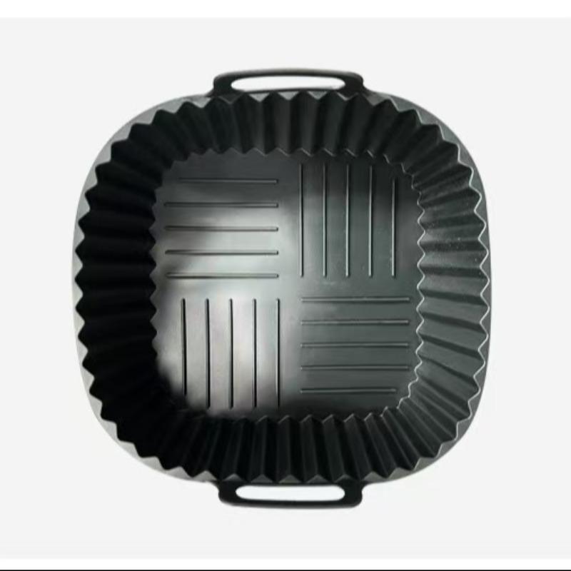 Reusable Silicone Air Fryer Mat, 21cm Square, Fits 4-7 Quart Air Fryers, Microwave Safe, Easy Clean, Non-Stick, Healthy Cooking