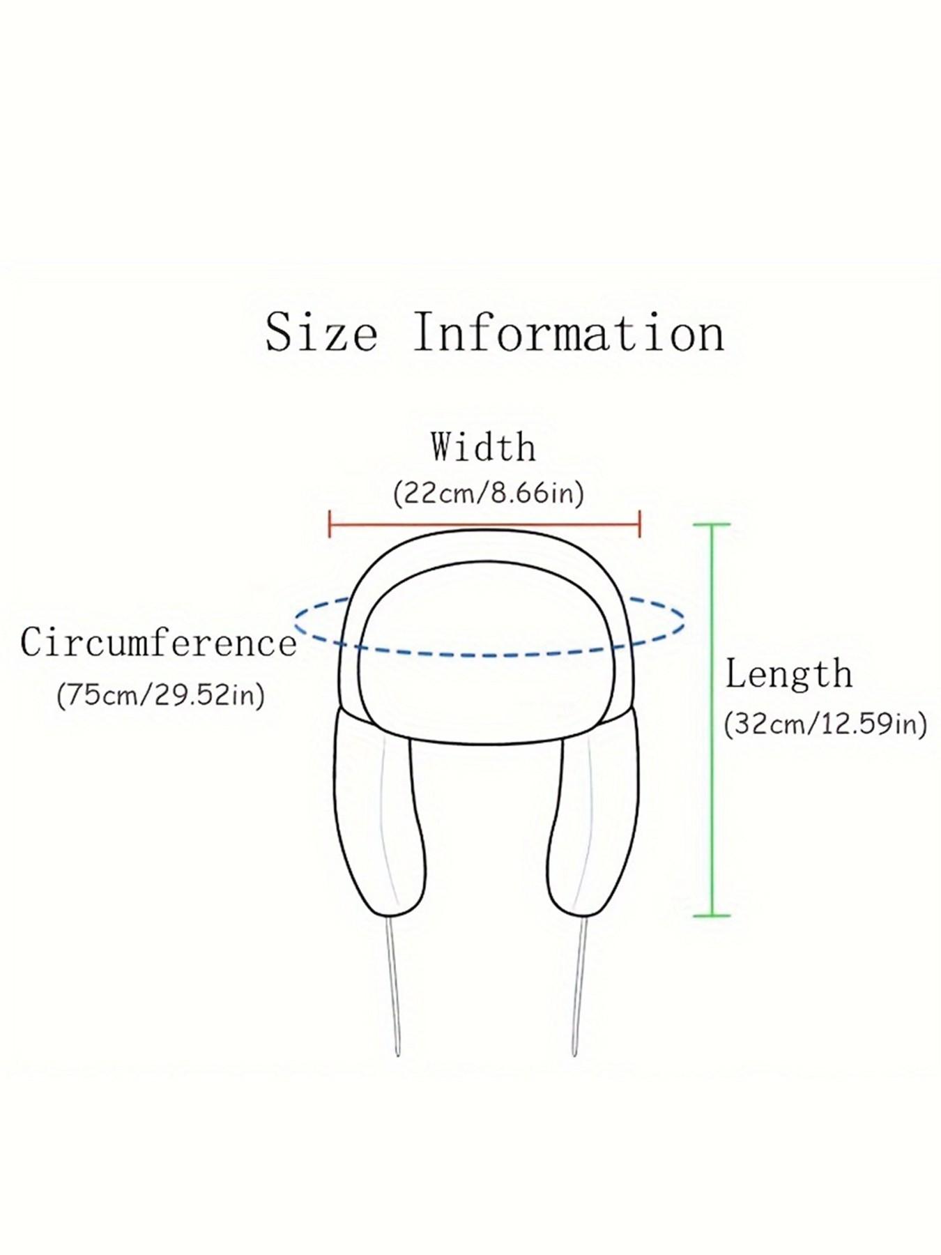 Autumn Winter Fashion Beanie Hat, Warm Cartoon Embroidery Pattern, Unisex Fitted Plush Cap, Street Style, Fall & Winter