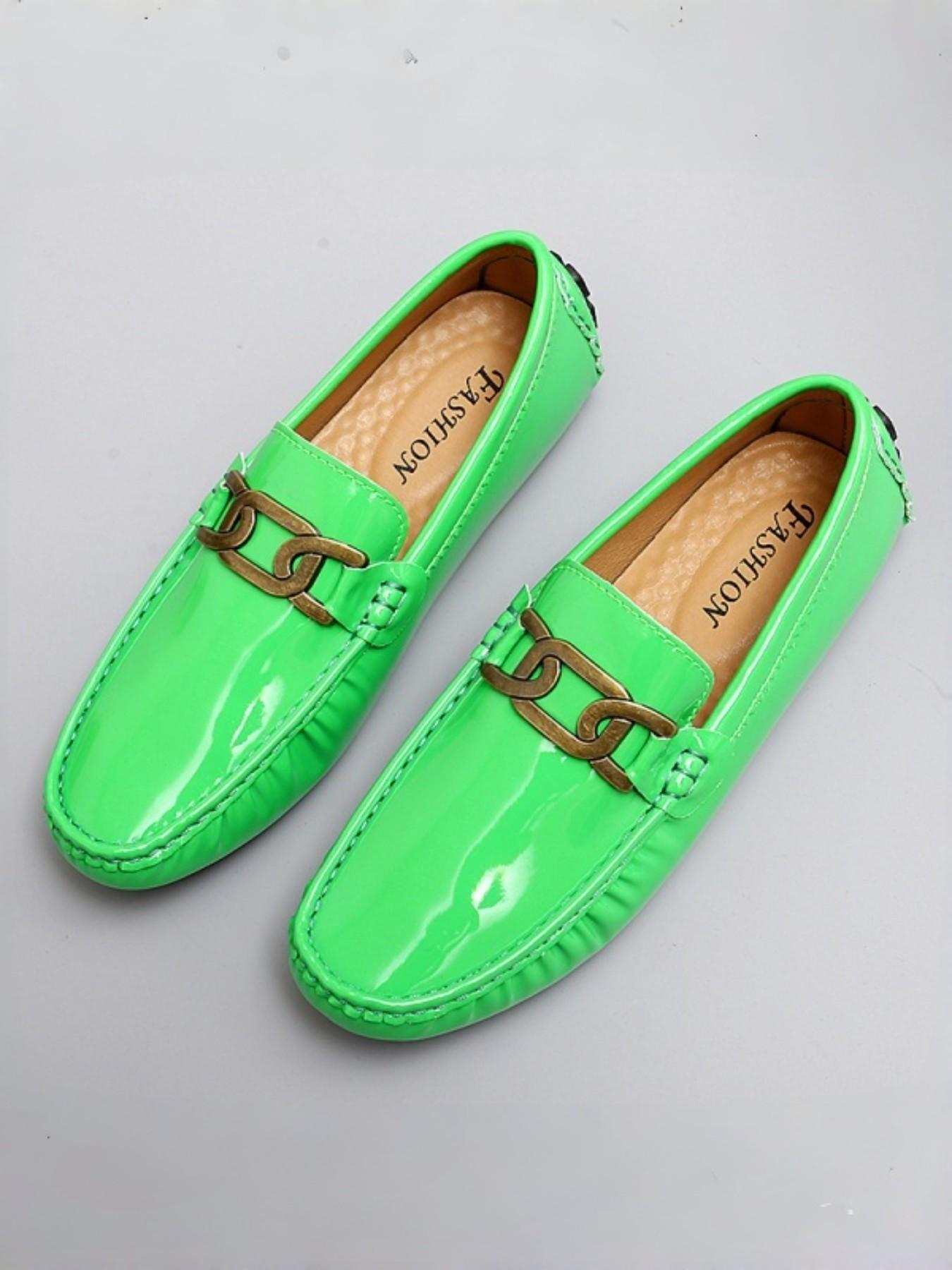 Men's Slip-On Moccasin Shoes, Hand Stitched Details, Cushioned Insoles, Casual Date & Streetwear, Trendy Durable Footwear