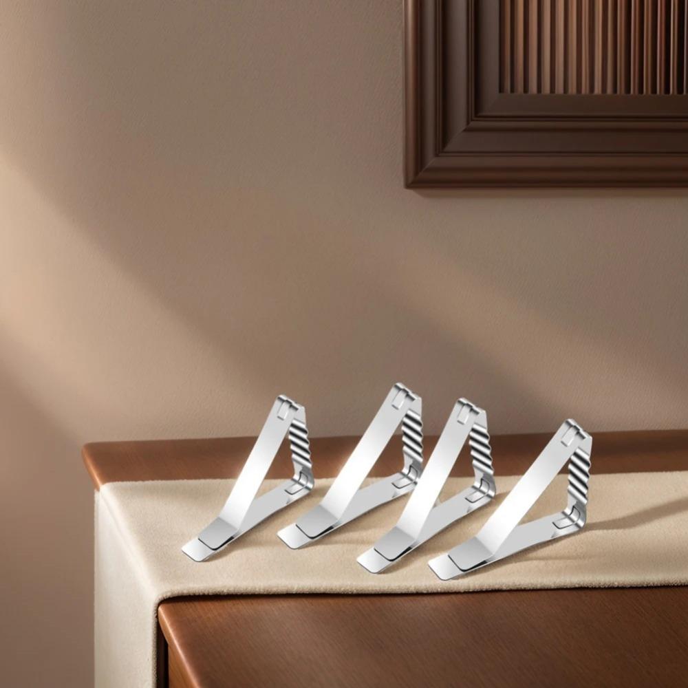 4pcs Tablecloth Clips, Conference Table Anti-Slip Clips, Tablecloth Holders, Picnic Clips, Triangular Tablecloth Clips, Wide-Mouth High-Elasticity Long-Nose Tablecloth Clips, Table Surface Clips