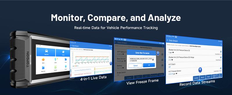TOPDON AD800BT V2.0 Bi-Directional Control Full Systems Diagnostic Tool for All Vehicles, Automotive Diagnostic Scanner for Car, 28+ Services, FCA AutoAuth, CANFD TOPDON AD800BT V2.0 Bi-Directional Control Full Systems Diagnostic Tool for All Vehicles, Automotive Diagnostic Scanner for Car, 28+ Services, FCA AutoAuth, CANFD