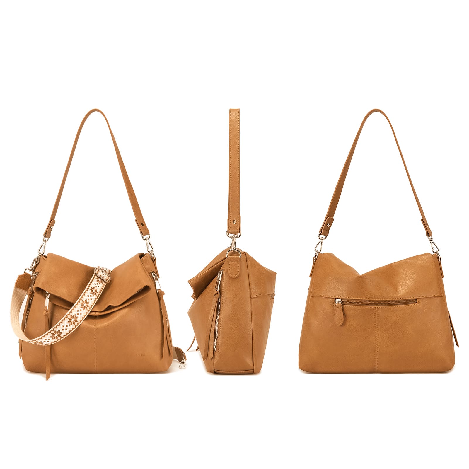 COZYLOUCIA Women's Oversized Vegan Leather Hobo Crossbody Bag - Minimalist Tote with Wide Strap and Handle, Everyday Athletic Purse, Oversized Crossbody Bag