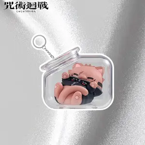 Jujutsu Kaisen Gojo Satoru Yuji Itadori Keychain Bottle Cat Series Anime Merchandise Gift Toy Accessories Figure Pendant