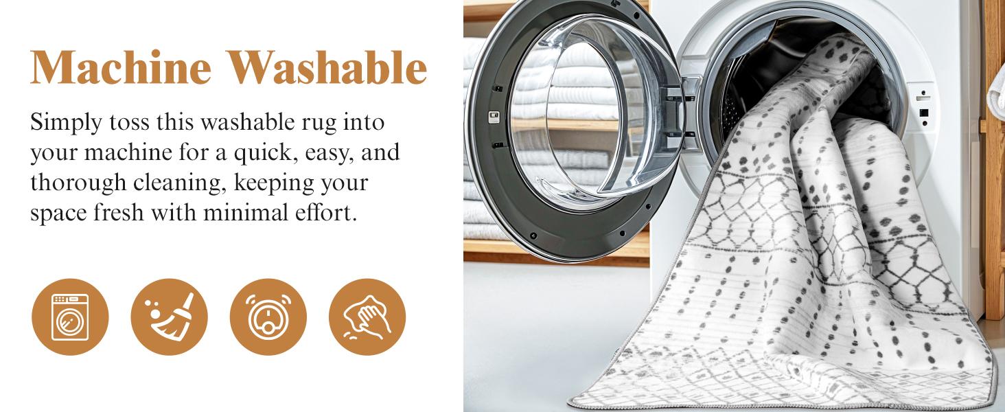 Sonoro Kate Premium Boho Rug – Soft, Washable, Non-Slip, Stain-Resistant Carpet for Living Room & Bedroom.