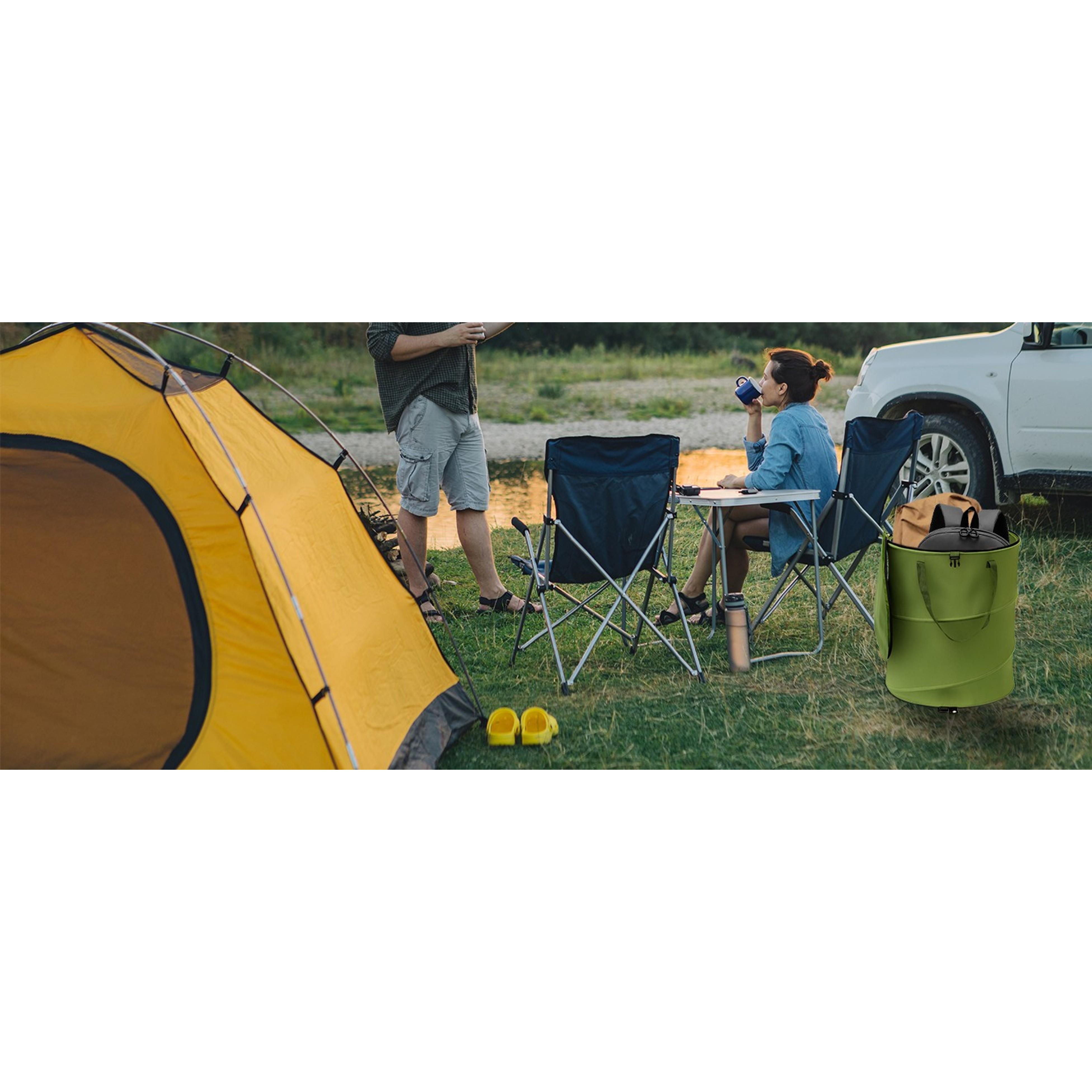 Collapsible Pop Up Trash Can, Outdoor Recycling Bin 13.8x15.8 in, 600D Oxford Cloth Yard Waste Bags, Camping Trash Can With Clip and Zip Lid (1Pcs-Green 10 Gallons) Collapsible Pop Up Trash Can, Outdoor Recycling Bin 13.8x15.8 in, 600D Oxford Cloth Yard Waste Bags, Camping Trash Can With Clip and Zip Lid (1Pcs-Green 10 Gallons)