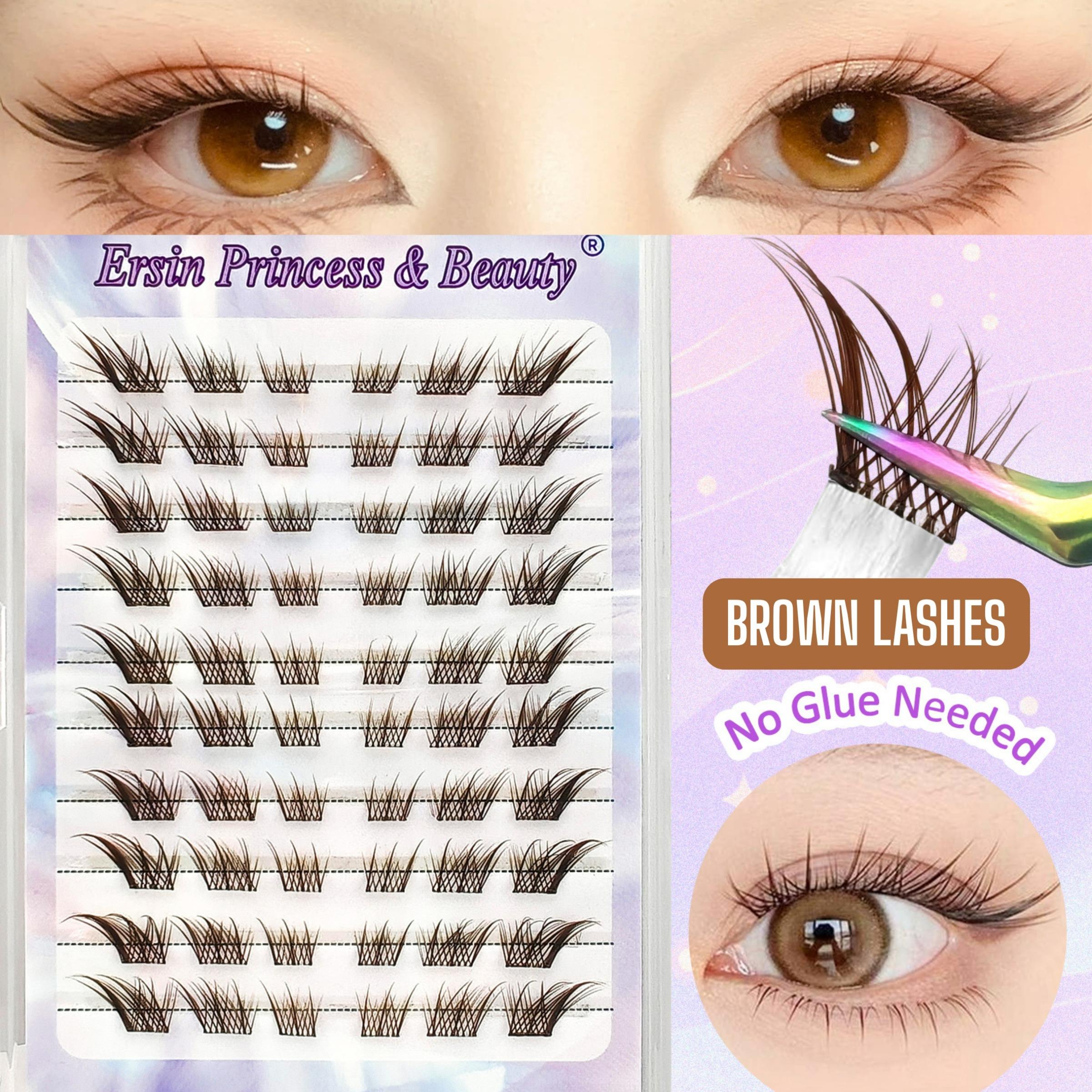 60 Pairs False Eyelashes, Makeup, Mixed Lengths 7-12mm, Self-Adhesive, Natural Look, Volume & Curl, Travel-Friendly, Cosplay Anime Lashes