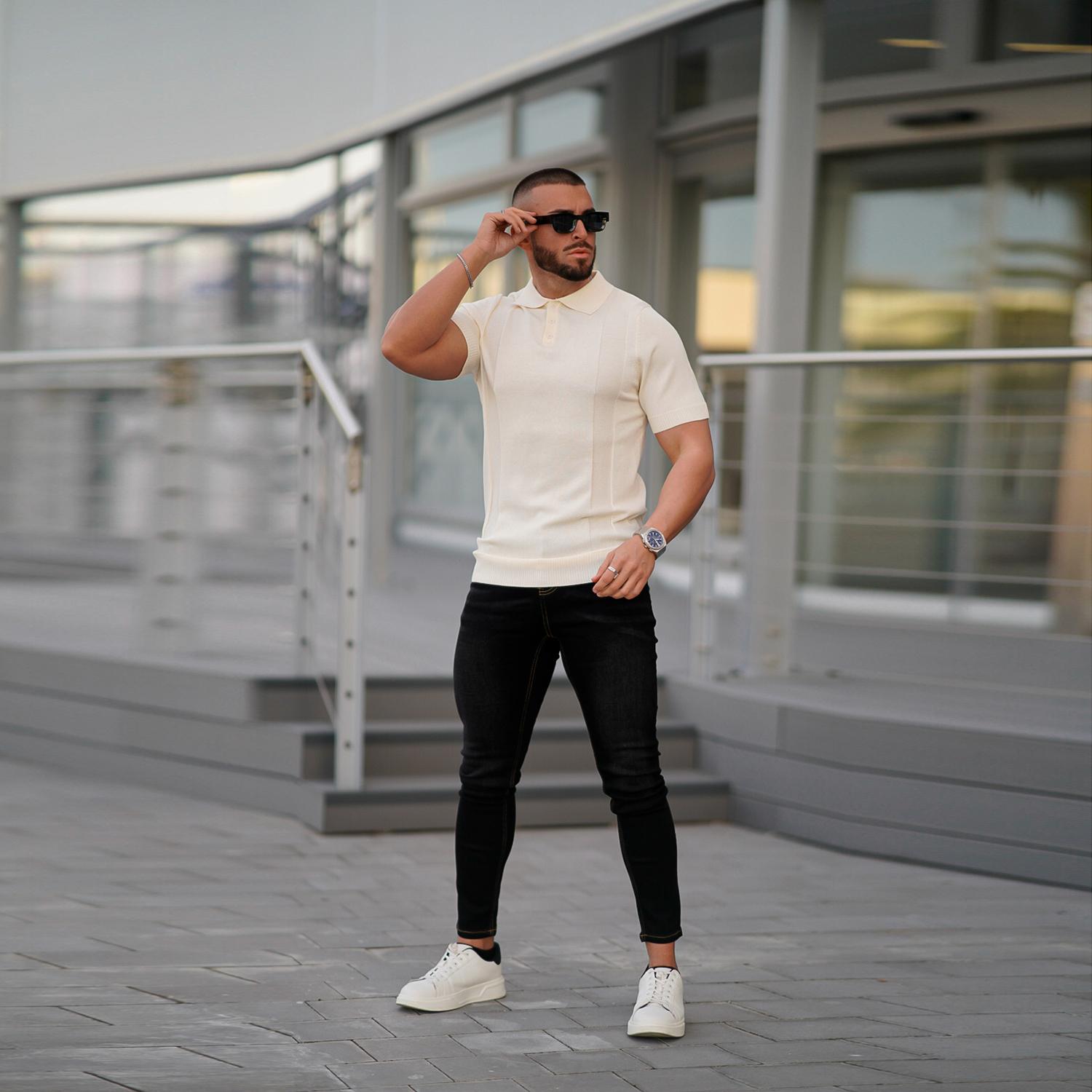 GINGTTO Men's Skinny Jeans Stretch Slim Fit Denim Pants