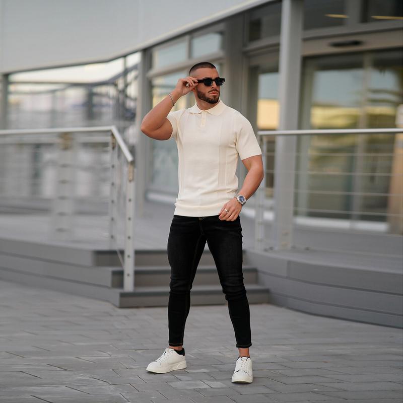 GINGTTO Men's Skinny Jeans Stretch Slim Fit Denim Pants