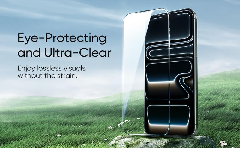 MAGIC JOHN 2-Pack Screen Protector for iPhone, Samsung, and Google–Crystal Clear, Scratch-Resistant, Ultra-Smooth Touch, Privacy Protection, Circular Polarized Eye Protection, Easy Installation