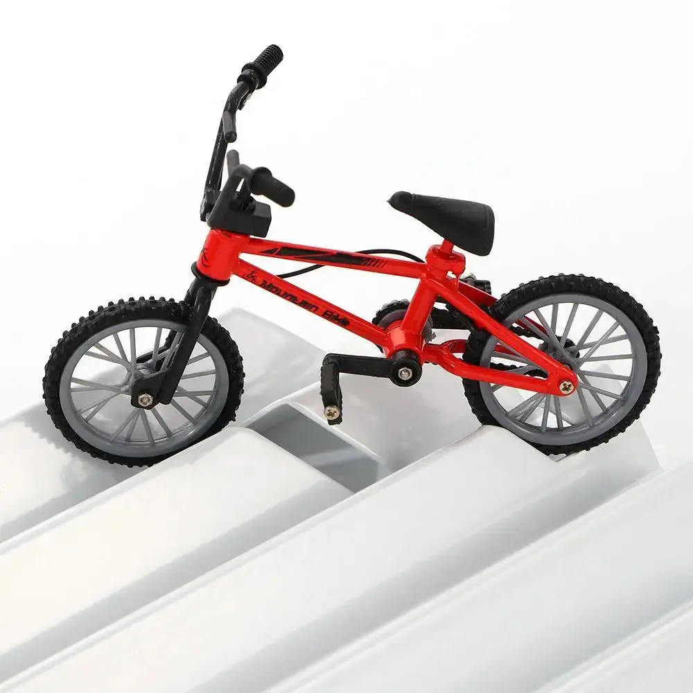 Alloy Creative Game for Children Brake Rope Finger Bicycle Model Toys Finger Bmx Bike Mini Finger Bike Mini Bike Mountain Bike