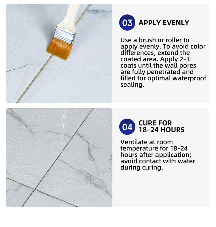 150g Invisible Waterproof Agent, Transparent Waterproof Sealant for Bathroom, Window, Roof, Wall Leak Repair