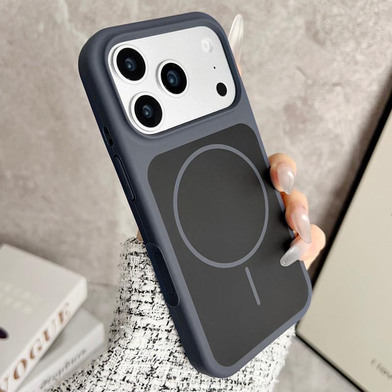 Made from Original Solid Color Liquid Silicone Designed for Magsafe, Compatible with for iphone 17 Pro Max, 16, 15, And 14, 13, Featuring a Large Window And a Shock-Resistant, Shockproof, Protective Skin- Cover