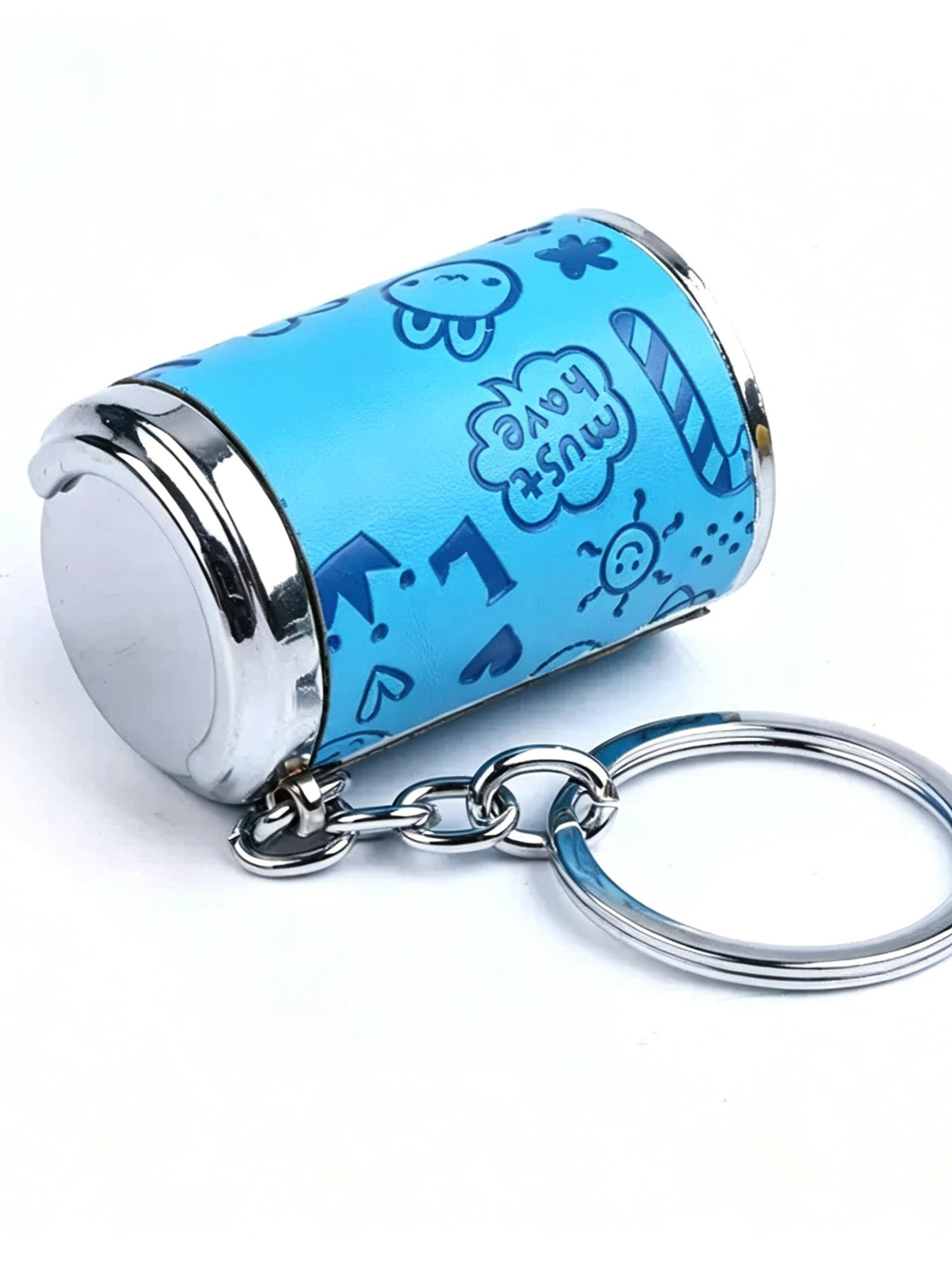 Creative Coin Holder Keychain, Fashionable Portable Change Container, Metal Coin Jar Key Ring, Unique Personalized Accessory, Gift Keychain
