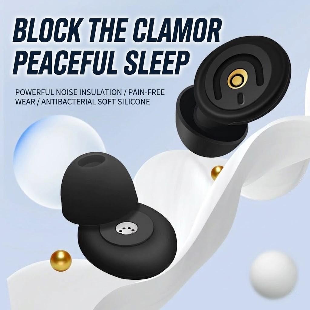 Silicone Ear Plugs for Swimming & Travel, Reusable Adjustable Earplugs for Sleeping, Noise Cancelling for Concerts, Festivals, Work, Focus