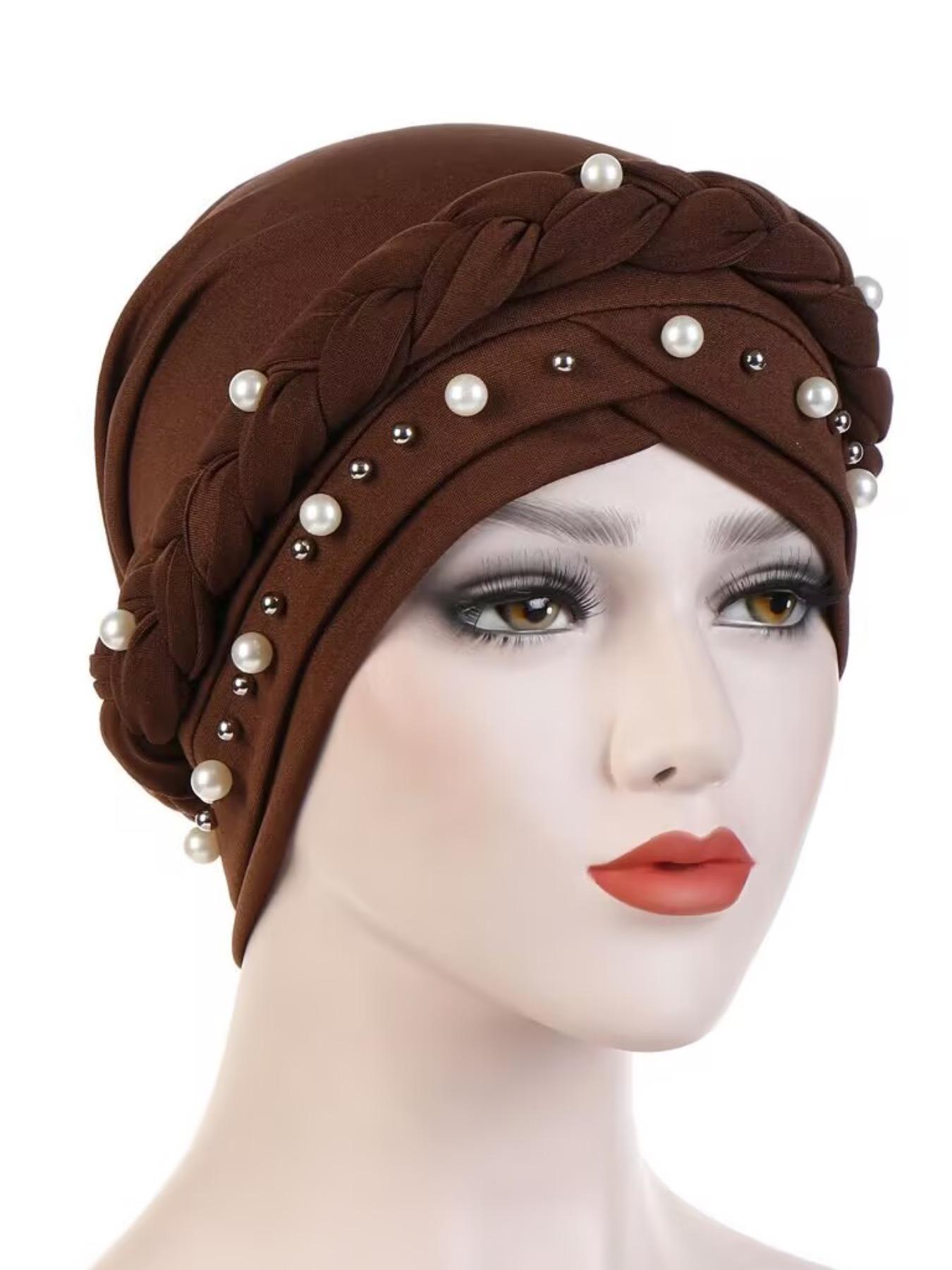 Elastic Ramanda Turban Hat, Head Wrap Under Scarf, Mid-East Head Scarf, Hijab Cap, Inner Cap, Windproof, Full Neck, for Women