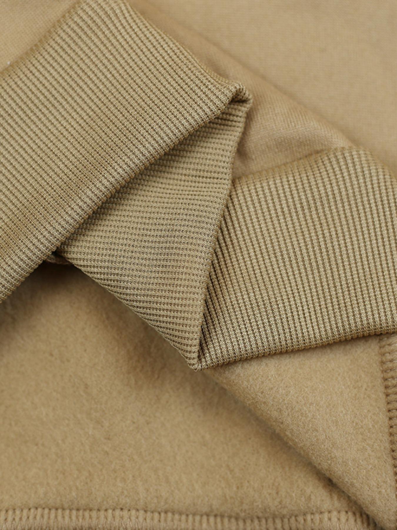 Men's Fall Winter Hooded Sweatshirt, Sporty Fitted Plaid Letter Print, Heavyweight Fleece Pullover, Casual Sports Outerwear