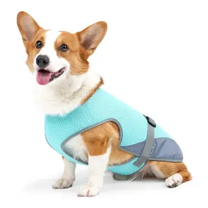 Summer Cool Chest Harness Vest, Outdoor Dog Cooling Jacket, Safe Reflective Pet Cooler, Lightweight Breathable Sun Protection