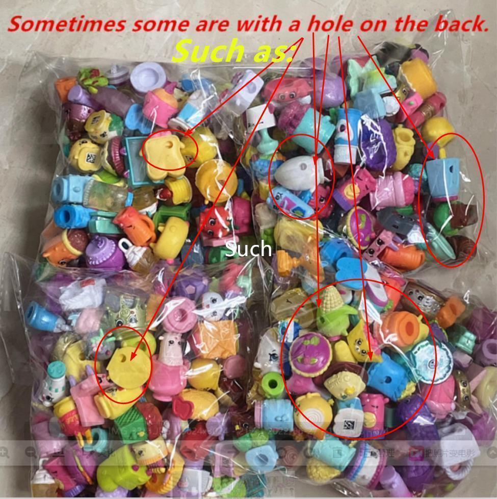100Pcs/lot Many Styles Miniature Shopping Fruit Dolls Action Figures for Family Kid's Christmas Gift Playing Toys Mixed Seasons