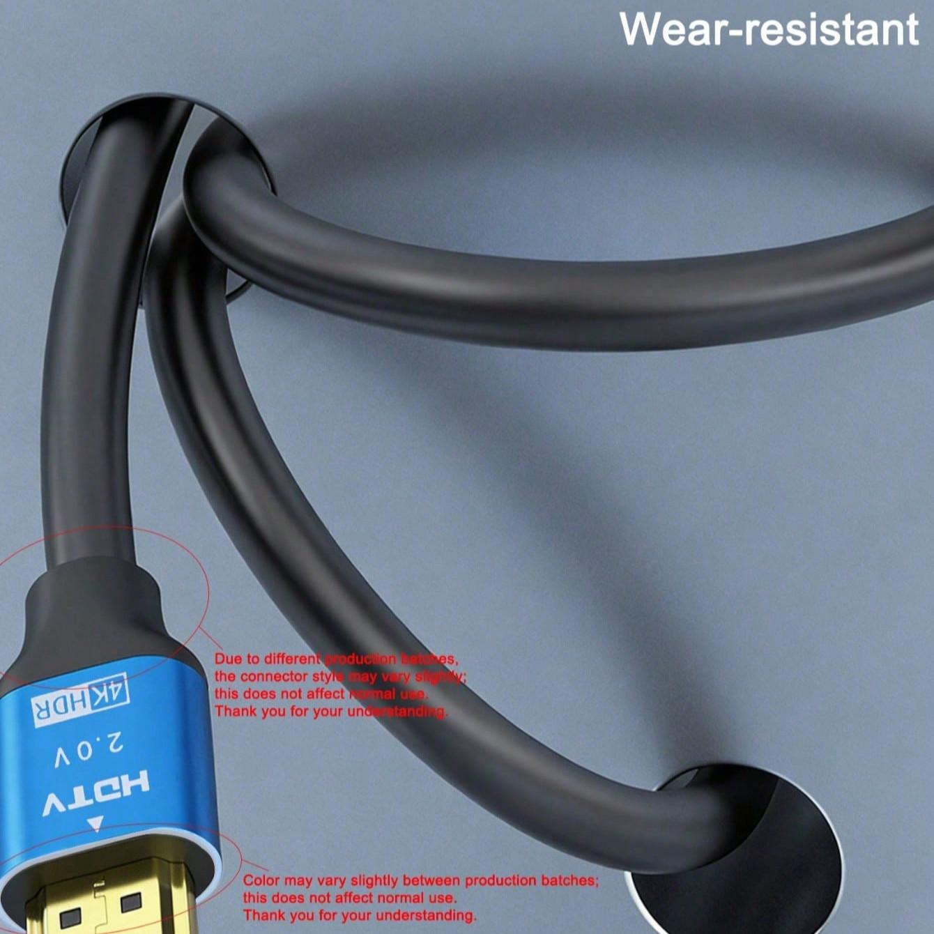 10 Feet 4K Ultra HD TV Cable, 4K High-Speed 2.0 Cable, Supports 4K@60hz, Compatible with Monitors, Projectors, Set-Top Boxes, Laptops