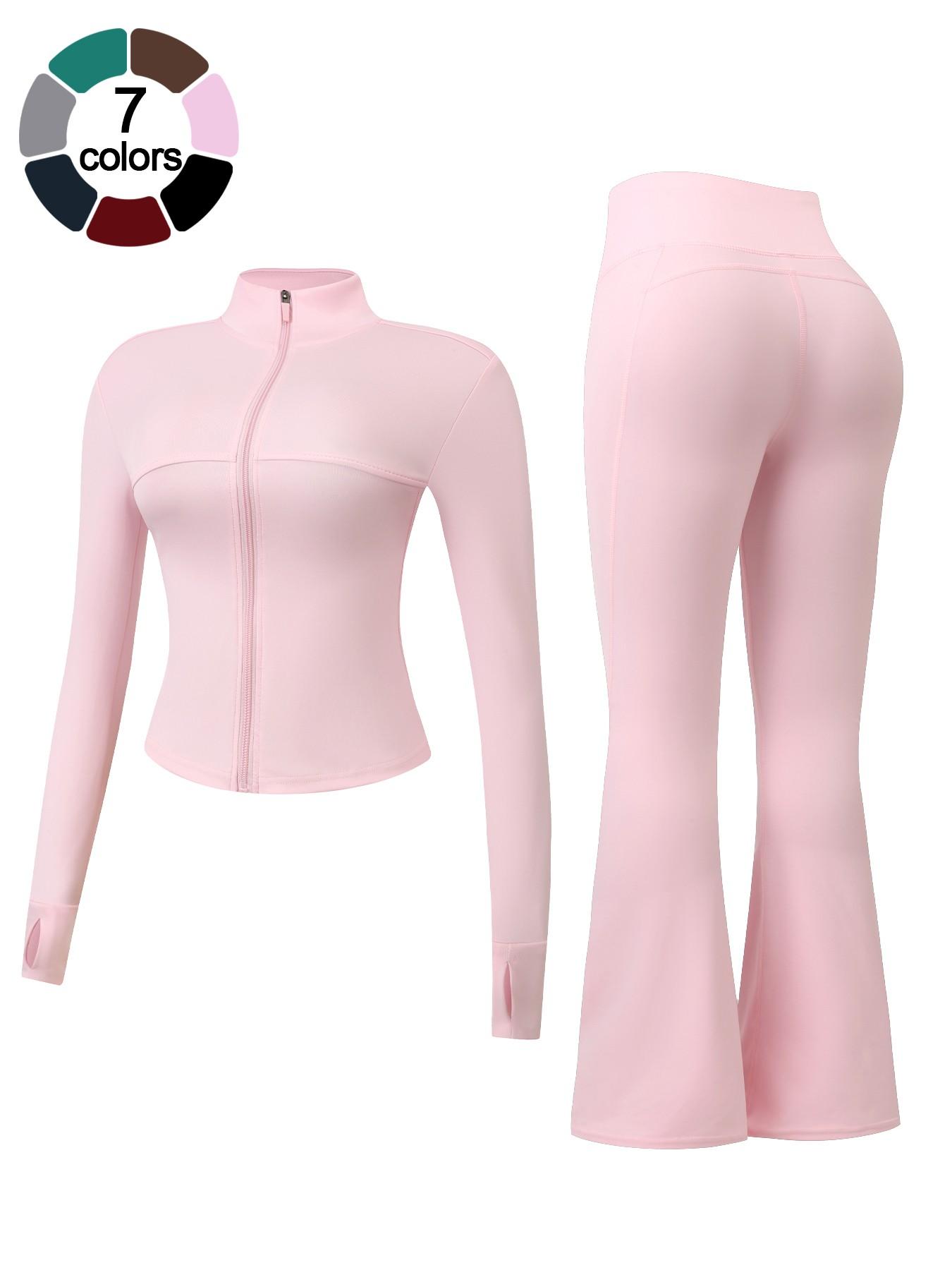 Women's Two-Piece Loungewear Set with Long Sleeve Zipper Jacket and Wide Leg Pants, Perfect for Travel and Home Comfort, Casual Fashion Sleepwear