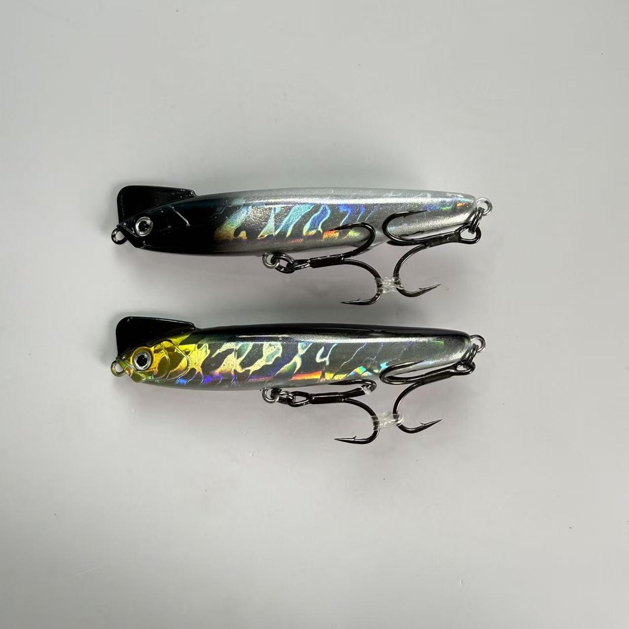 Large brand remastered version, popular, 2pcs, large swing long throw submerged pencil fishing for sea bass, trembling sinking lure, fake bait, chicken crown bait, suitable for freshwater and seawater fishing accessories, fishing equipment and supplies