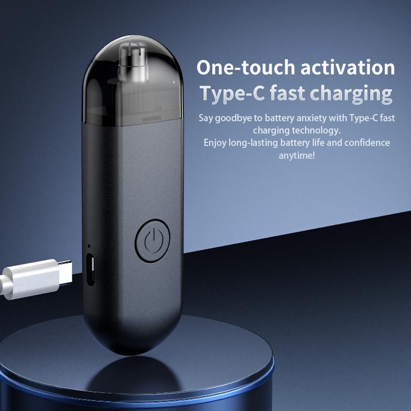 USB Rechargeable Painless Electric Nose Hair High Quality Trimmer - 3-in-1 Eyebrow & Facial Hair Clipper, Waterproof Easy-Clean Grooming Tool for Men & Women