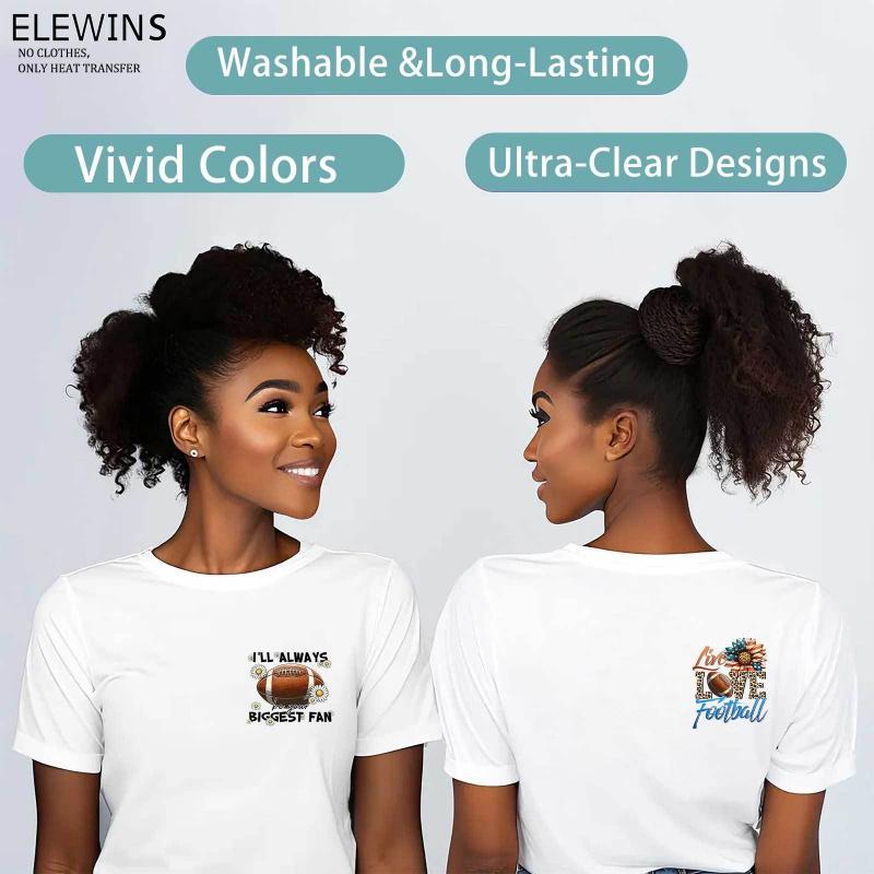 12 Pieces Gold Foil DTF Transfer Heat Press Transfers for T Shirts Hoodies Jeans Backpacks Pillows Washable Plastic Heat Transfer Vinyl for Men Women