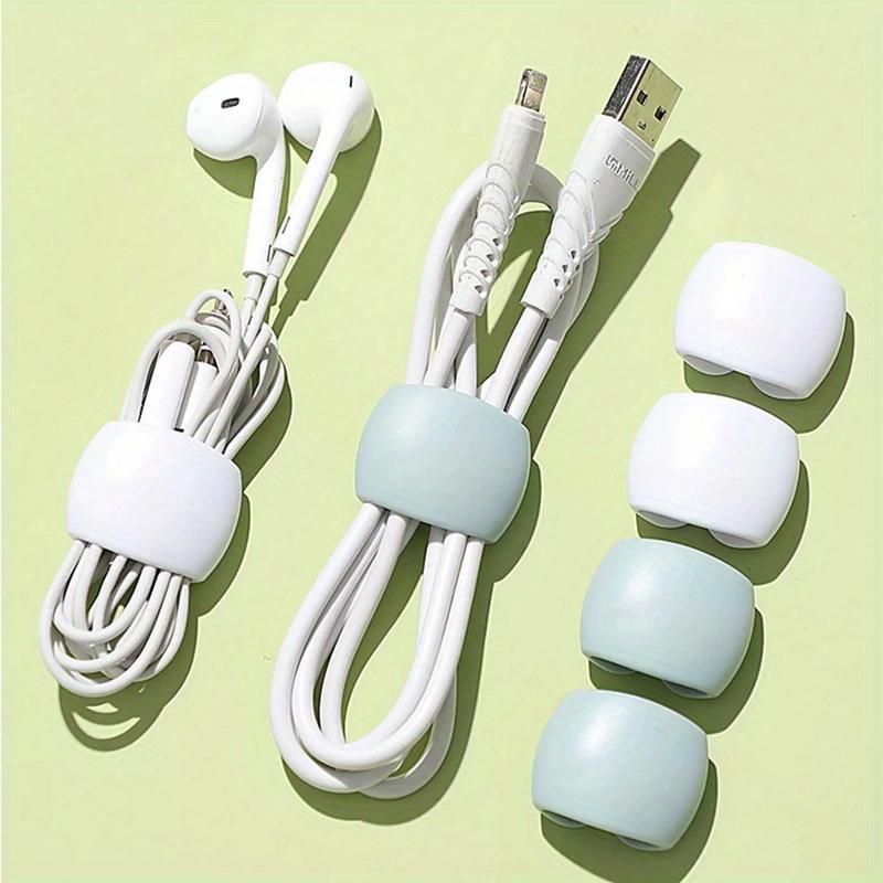 6/12pcs Mix And Match New Cable Storage Organizer, Data Cable Storage Buckle, Travel Data Cable Hub, Earphone Charging Cable Winding Storage Buckle, Simple Multi-Functional Winding Buckle
