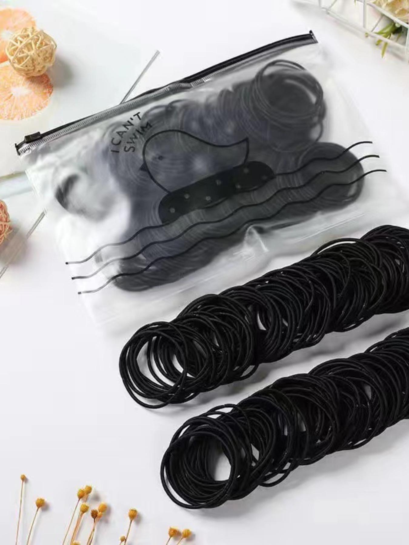 100 Pcs Hair Ties Set, 4cm Bright Color Value Pack, No Metal Ponytail Holder, Suitable for All Hair Types, Women & Men, Casual Style, Scrunchie, Elastic hair accessory, Scrunchies, Hair Ties No Damage