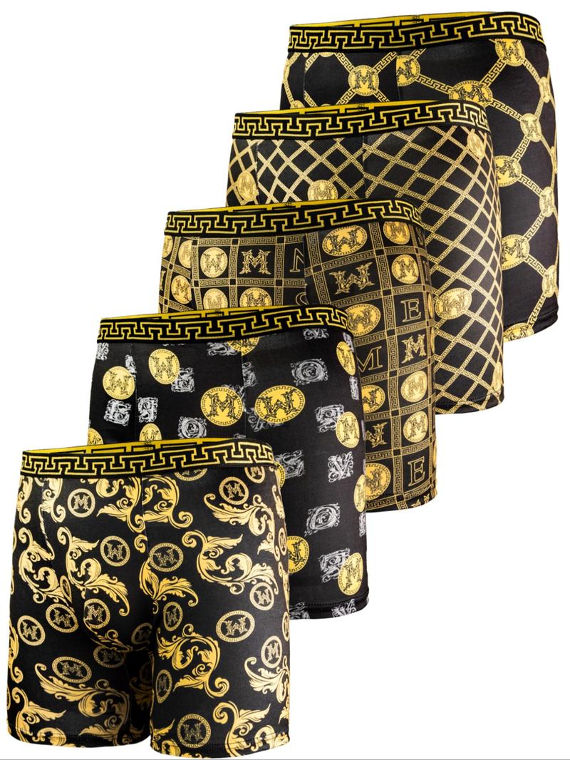 Men's Long Briefs, Comfortable High Elasticity Sportswear, Casual Fitted Underwear for All Seasons, Cycling Shorts, Sports Fitness Underwear