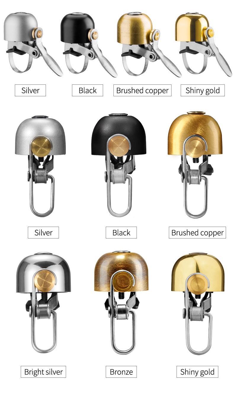 ROCKBROS Bike Bell Classic Bicycle Bell for Bike Ring Bell with Loud Sound Bells for Road Mountain Bike Handlebars Adults