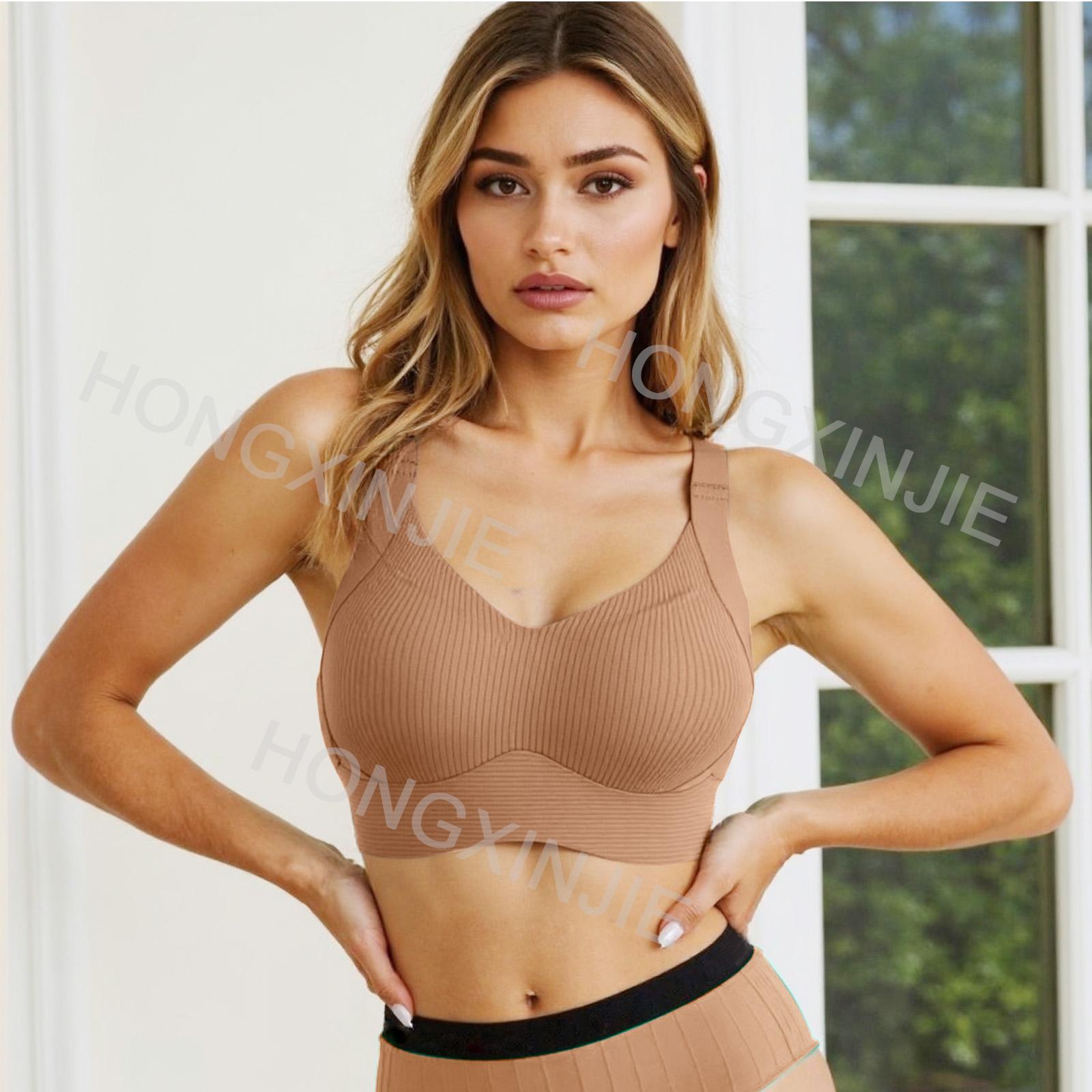 3/4/5/6piece set Women's Solid Color Wireless Bra, Comfortable Breathable Elegant Seamless Push Up Bra, Underwear for Women, Softness Underwear for All Seasons, Bras for Women