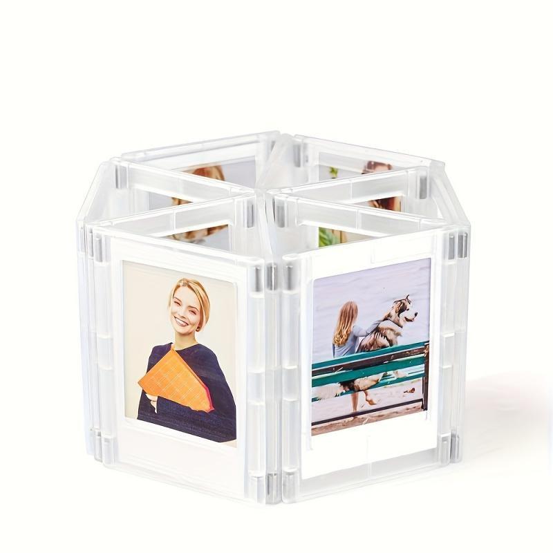 10 Magnetic Photo Frames, Mini Photos & Film Display, Classic Vertical Design, Durable, Home Memory Showcase, Photography Lovers