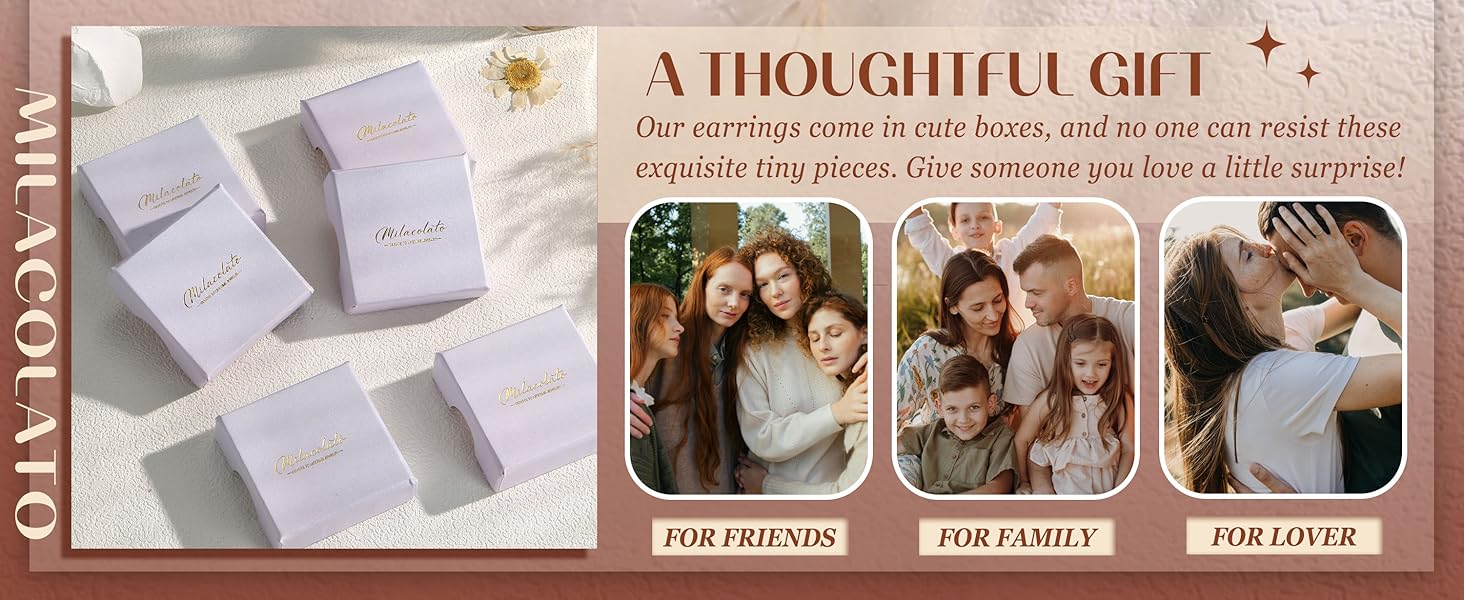 20g Hypoallergenic Flat Back Earrings, Studs Earrings, Cartilage Earring Sets for Multiple Piercings, Surgical Stainless Steel, Trendy Earring Stacks, Hoop Earrings