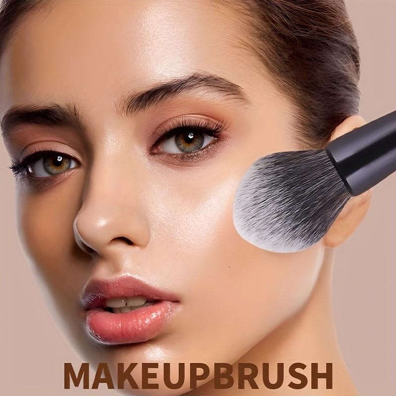 4-Piece Dual-Ended High-Quality Makeup Brush Set, Soft Fluffy Foundation, Contour, Eyeshadow, Blush Brushes, Beauty Tools