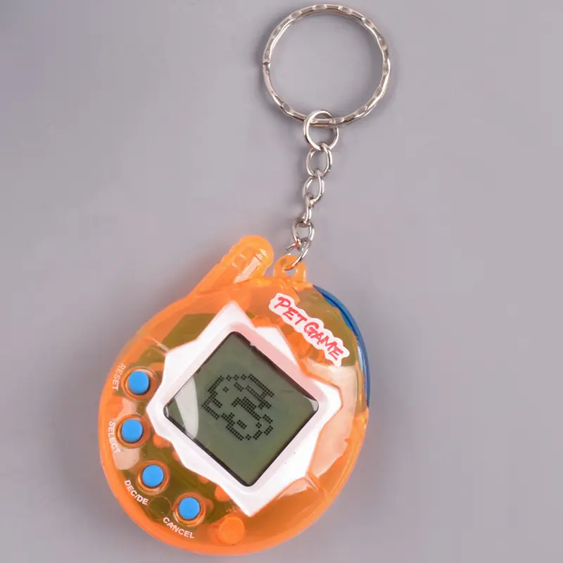 Button-Powered Electronic Keychain Pixel Pendant - 1pc x Recreational Machine, Plastic-Body Virtual Cyber Animal Toy, Small Size 10.5*5cm/4.13*1.97in, Unisex Festive & Party Supply Party Bag Insert