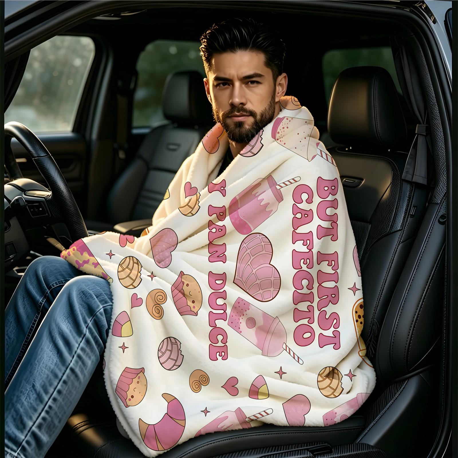 Soft Sweet Cozy Fleece Blanket, Ultra Fine Fiber Super Soft, Lightweight Portable Multi-Purpose, Machine Washable, Perfect for Car Office Nap Travel Home Decor, Ideal Gift
