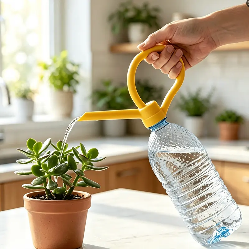 2pc Easy Plant Watering Device, Highly Creative Design, Turns an Ordinary Plastic Water Bottle Into a Easy Watering Can, And Energy-Saving