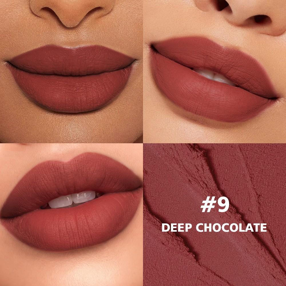 danchel Matte Lip & Cheek Tint, Lip Cosmetic, Lipstick, Makeup, Lip Products Makeup, Long-Lasting Matte Finish, Velvet Texture, 10 Shades, Makeup Gift for Girls & Women, Summer Makeup