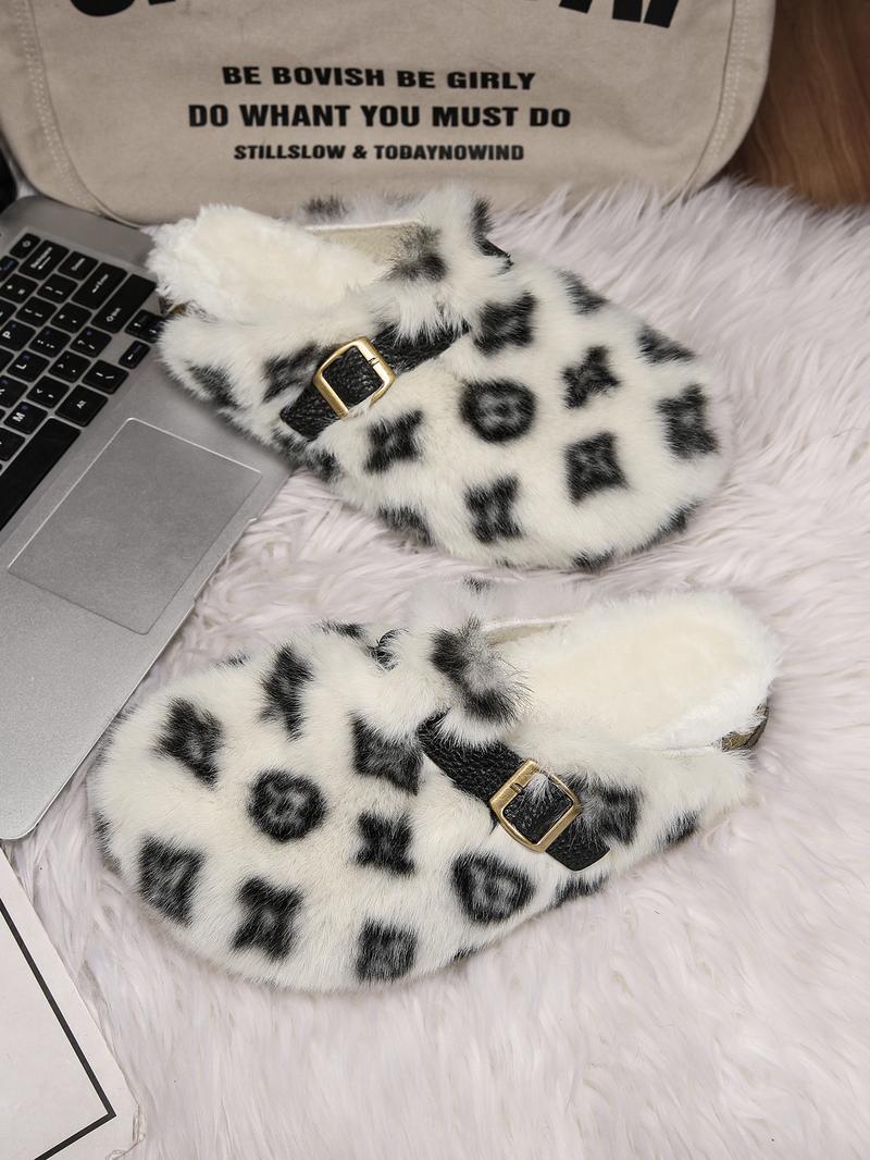 Women Men High-Quality Faux Fur Slippers Indoor, Anti-Slip Warm Outdoor Shoes, Casual Fashion Winter Boots, Perfect Gift Choice Women Men High-Quality Faux Fur Slippers Indoor, Anti-Slip Warm Outdoor Shoes, Casual Fashion Winter Boots, Perfect Gift Choice