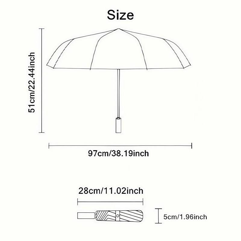 1 PC Automatic Folding Umbrella - Beach Starfish Shells Ocean Waves Pattern, Portable & Foldable Design with 8 Ribs, Merry Christmas Pattern,Casual Outdoor Accessory Halloween and Christmas Birthday Gifts. G00125