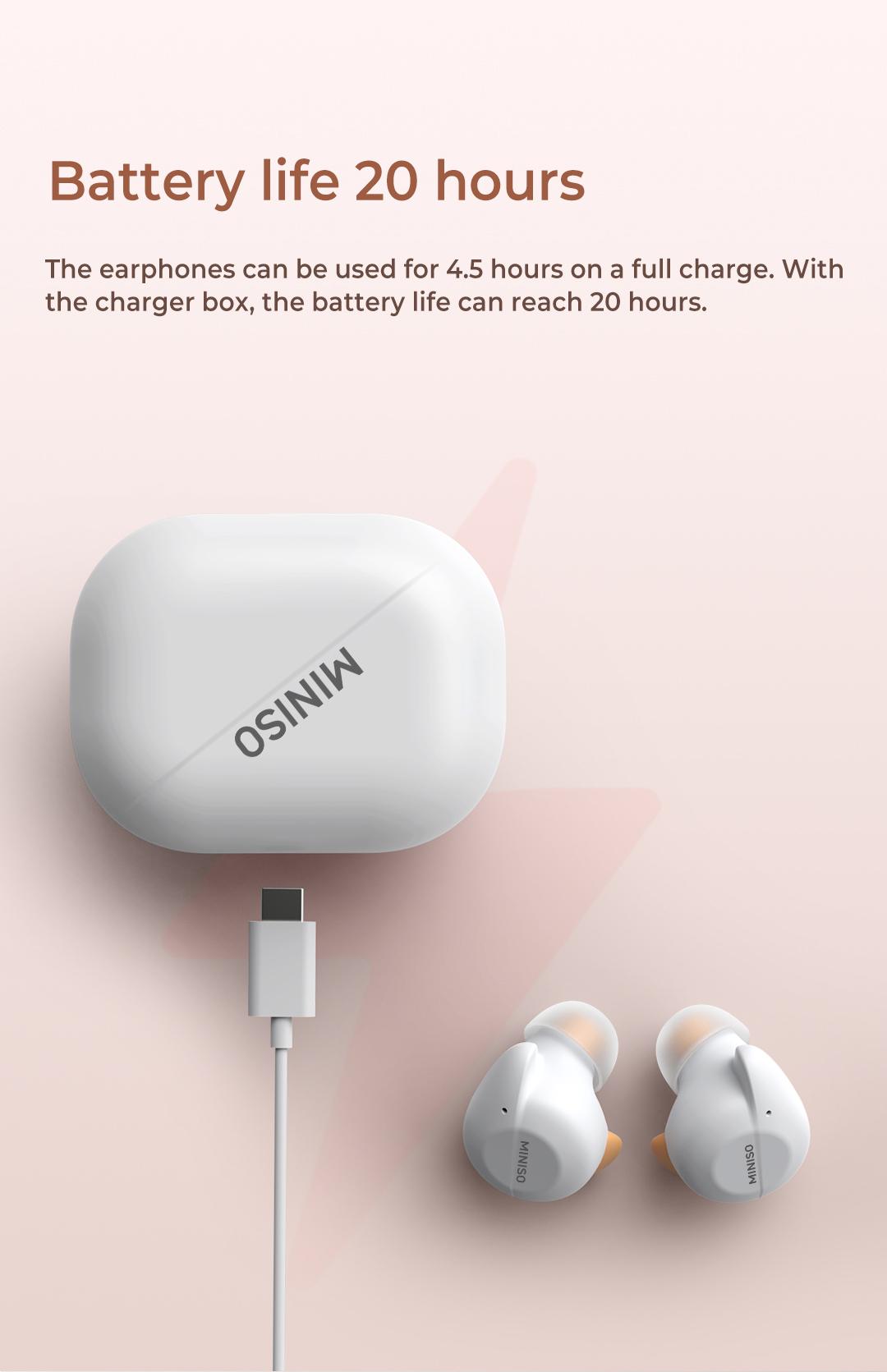 MINISO X51 True Wireless Bluetooth Earphone Noise Cancellation Mini Earbuds With Mic MINISO X51 True Wireless Bluetooth Earphone Noise Cancellation Mini Earbuds With Mic