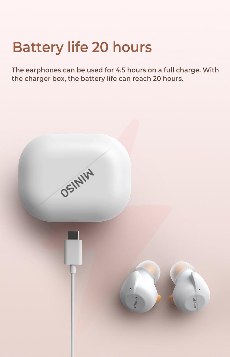 MINISO X51 True Wireless Bluetooth Earphone Noise Cancellation Mini Earbuds With Mic