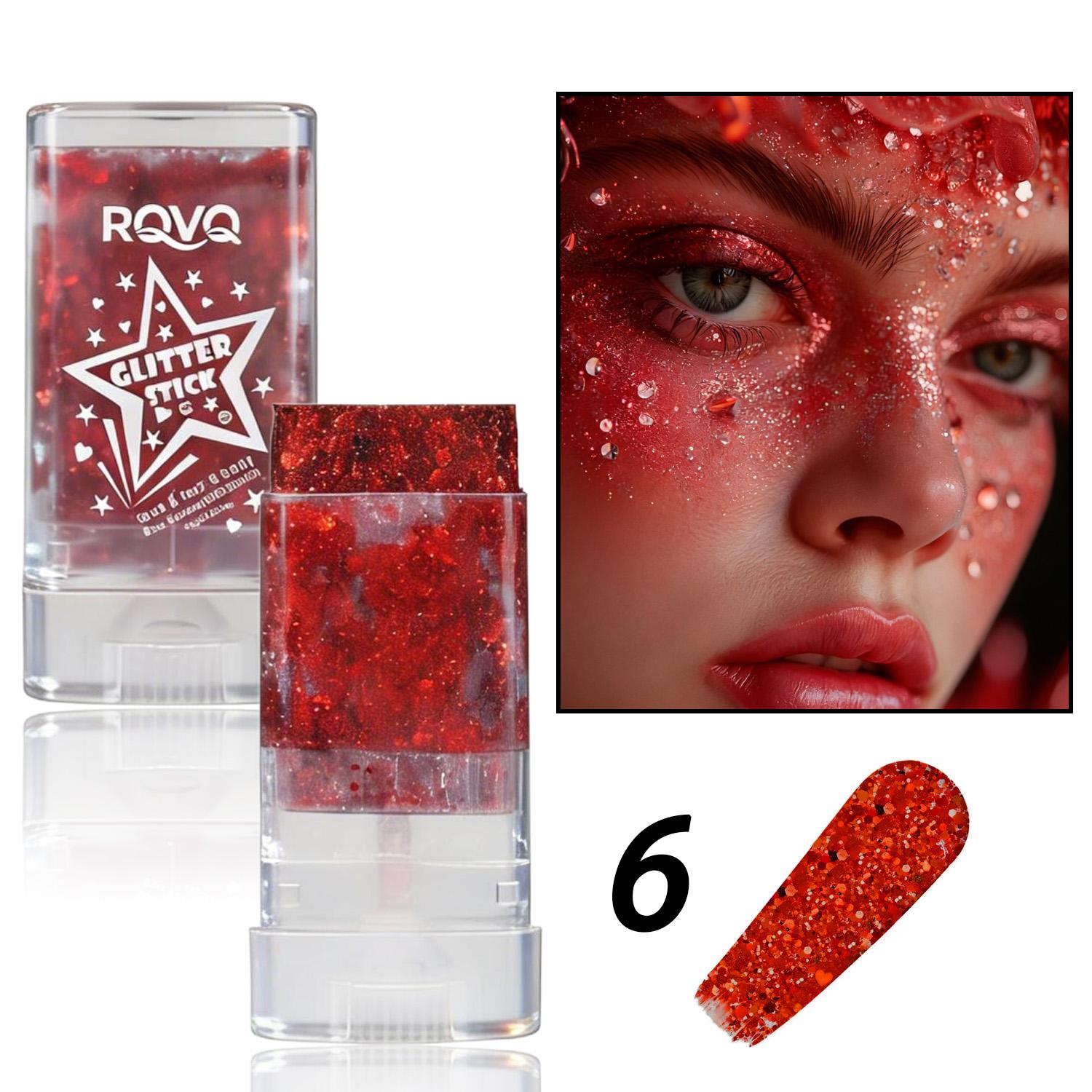 Shimmer Stick 6 Colors, Waterproof Sweatproof, Natural Highlighter, Multifunctional Makeup, Fine Texture, All Skin Types, Party Essential